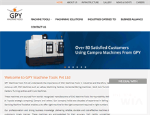 Tablet Screenshot of gpymachinetools.com